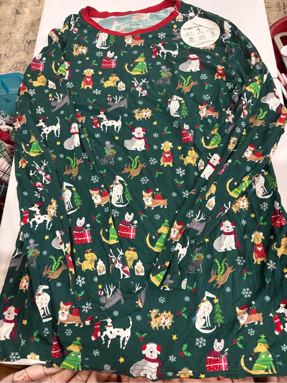 Little Sleepies Christmas Shirt // Medium